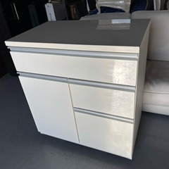 NITORI キッチンカウンターキッチンキャビネット 幅80cm...