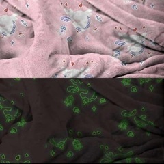 【新品】光る 毛布 ブランケット 蓄光 子供 キッズ フランネル 柔らかい ユニコーンの画像