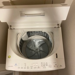 東芝 ウルトラファインバブル洗浄搭載 洗濯機 8㎏ 省スペースタイプの画像