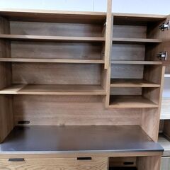 キッチンボード　unico ADDAY オーク節有突板　W1228×D450×H1800㎜の画像