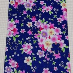 京都ちせん　大判御朱印帳　ハンドメイド　御朱印帳　白鳥の子　紺桜