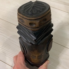 北海道土産　こけし　木彫　手作り　トーテムポール　の画像