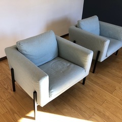 IKEA イケア　ソファー　椅子　1人掛け 2脚セットの画像
