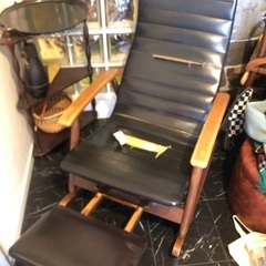 〜12/12期限 ロッキングチェアー 松田家具 オットマン付き ...