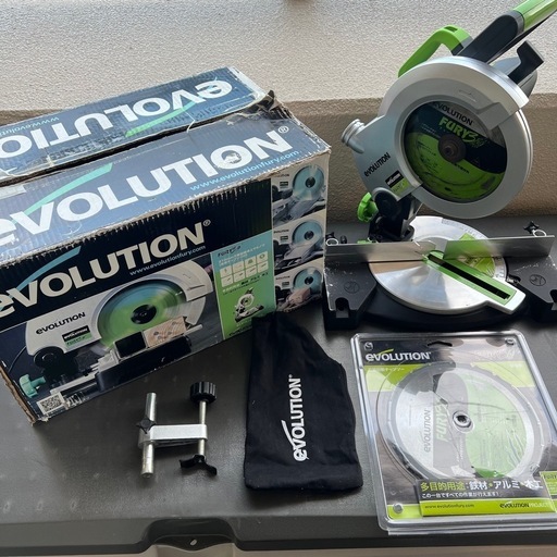 EVOLUTION FURY3 万能切断卓上マルノコ 210mm 新品替刃付