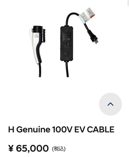 【新品未使用】100V EV CABLE（ヒュンダイ　アイオニック5
）