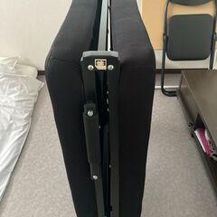 【ベッド・折りたたみ】 低反発 折りたたみベッド ブラック 