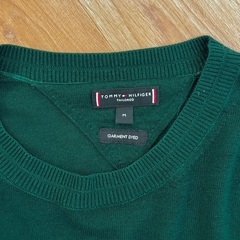 TOMMY HILFIGER　テイラードセーター　モスグリーンの画像