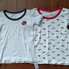 男の子　半袖肌着　2枚セット　中古　トップバリュ　100