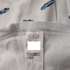 男の子　半袖肌着　2枚セット　中古　トップバリュ　100の画像