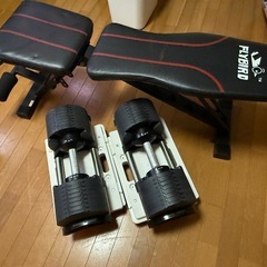 フレックスベル　ダンベル　ベンチ台　セット