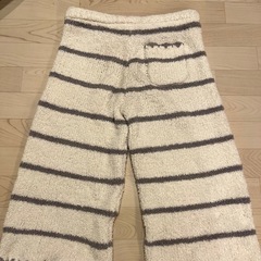 ジェラートピケ モコモコルームウエア 下のみ ボーダー の画像