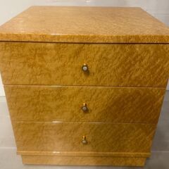 松創　バーズアイメープル　３段チェスト【札幌　清田区　店頭引取可】