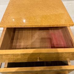 松創　バーズアイメープル　３段チェスト【札幌　清田区　店頭引取可】の画像