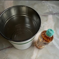 【当時物 】レア 平成レトロ　生茶　KIRIN ペール缶　年代物　ブリキ缶　丸缶の画像