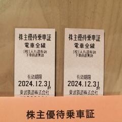東武鉄道　株主優待乗車証