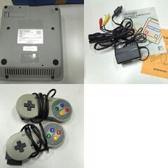 任天堂 SFC スーパーファミコン 本体 ジャンク品 2台セット 通電はOK ACアダプタ AVケーブル コントローラー付き 札幌市 新道東店の画像