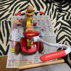 アンパンマン　折りたたみ三輪車　オールインワンの画像