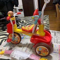 アンパンマン　折りたたみ三輪車　オールインワンの画像