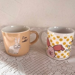 マグカップ 2点／くまのプーさん ピグニー ウサギの画像