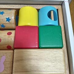 MIKI HOUSE 積み木 ラトルブロックの画像