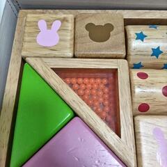 MIKI HOUSE 積み木 ラトルブロックの画像