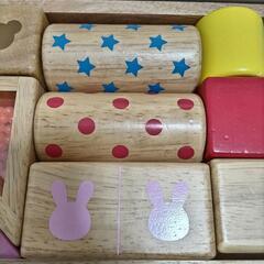 MIKI HOUSE 積み木 ラトルブロックの画像