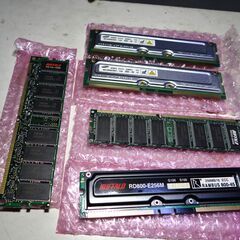 12/14●パソコン用の未使用で残ってた各種のメモリーボードの断...