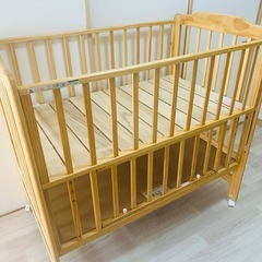 カトージ KATOJI 木製ベビーベッド ハイシート ナチュラル...