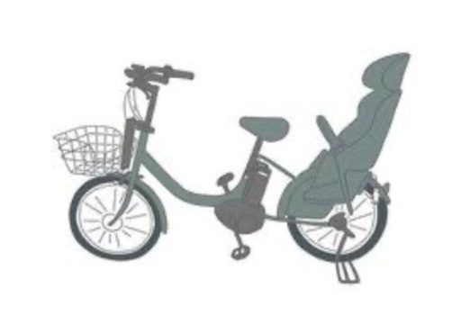 Panasonic、電動アシスト自転車、ギュツト•アニーズ　後チャイルドシート付き
