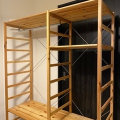 パイン材 ユニットシェルフ ワードローブの中古が安い！激安で