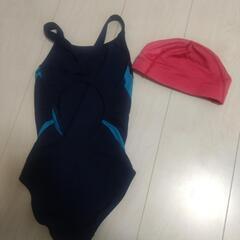 セントラルスポーツ　水着　120センチ　帽子の画像
