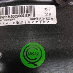マナレイスポーツ 17×7.0J pcd100-5H NCロードスターに使用してました ガリ傷あり 中古の画像