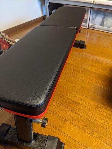 フラットベンチ\u0026可変式ブロックダンベル26kg×2