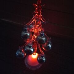フランフラン ライトアップするグラスツリーの画像