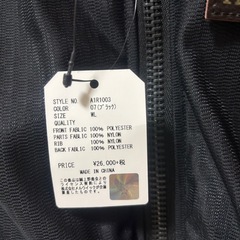 新品未使用　AVIREX LTD バイクジャケット WL 黒の画像