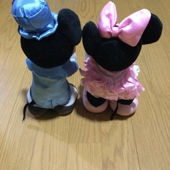 ミッキー＆ミニーセットぬいぐるみの画像