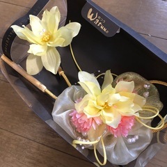 和装　髪飾り　黄色　未使用？ ¥9680→