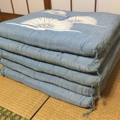 ‼️2/24(月)まで‼️ 座布団(5枚・水色)の画像