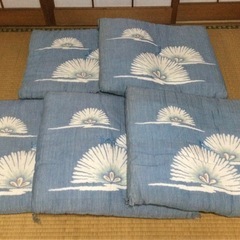 ‼️2/24(月)まで‼️ 座布団(5枚・水色)の画像