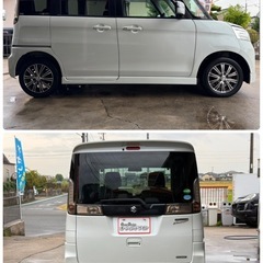 《自社ローン対応⭕️》［愛知県］【スズキ スペーシア 660 カスタム XS】現金販売から自社ローンまで幅広い購入方法で対応❗️審査通過率98%、ブラックOK、格安中古車販売店【オーシャンデザイン】 ✨Bカメラ✨の画像