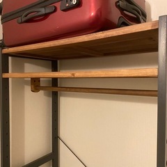 ハンガーラック(スチール×ウッド)の画像