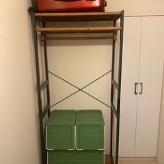 ハンガーラック(スチール×ウッド)