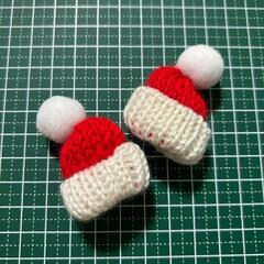 サンタクロース　ミニチュア　帽子　クリスマス　インテリア　オーナメントの画像