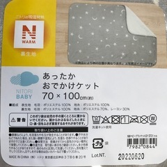 【未使用】ニトリ　　Nウォーム　あったかおでかけケット の画像