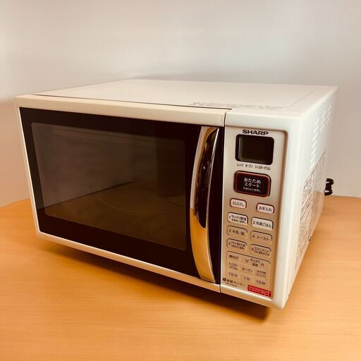 SHARP オーブンレンジ RE-S180C（ホワイト）15L/500W/ターンテーブル式（2013年製）