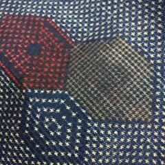 👘 正絹 紬 サラッとした風合いが素敵！👘 飛び柄 小亀甲の画像