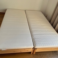 IKEA ウトーケル　ベッドフレーム&マットレスセットの画像