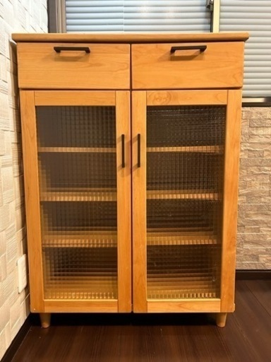 【取引中】無垢材 収納家具 キャビネット