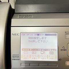 NECスピークスファックス子機付きの画像